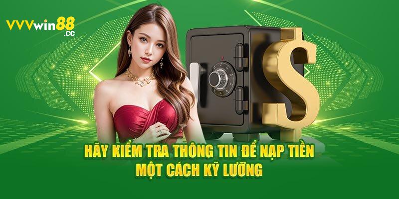 Quy định cần nắm khi nạp tiền